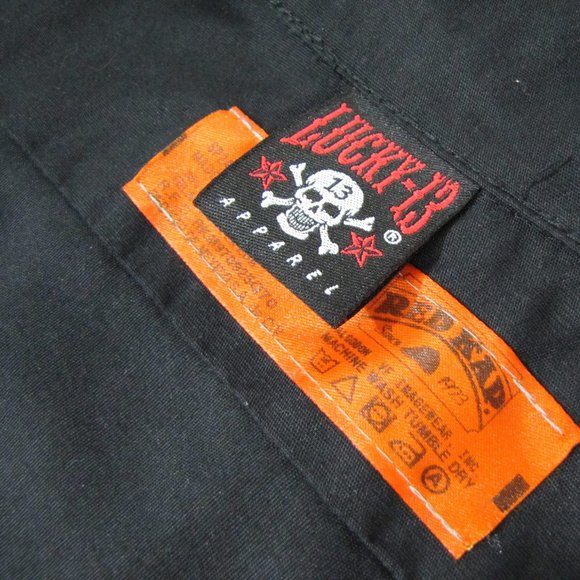 Custom XL Rockabilly Lucky 13 Greaser Mechanic Top - Picture 5 of 7
